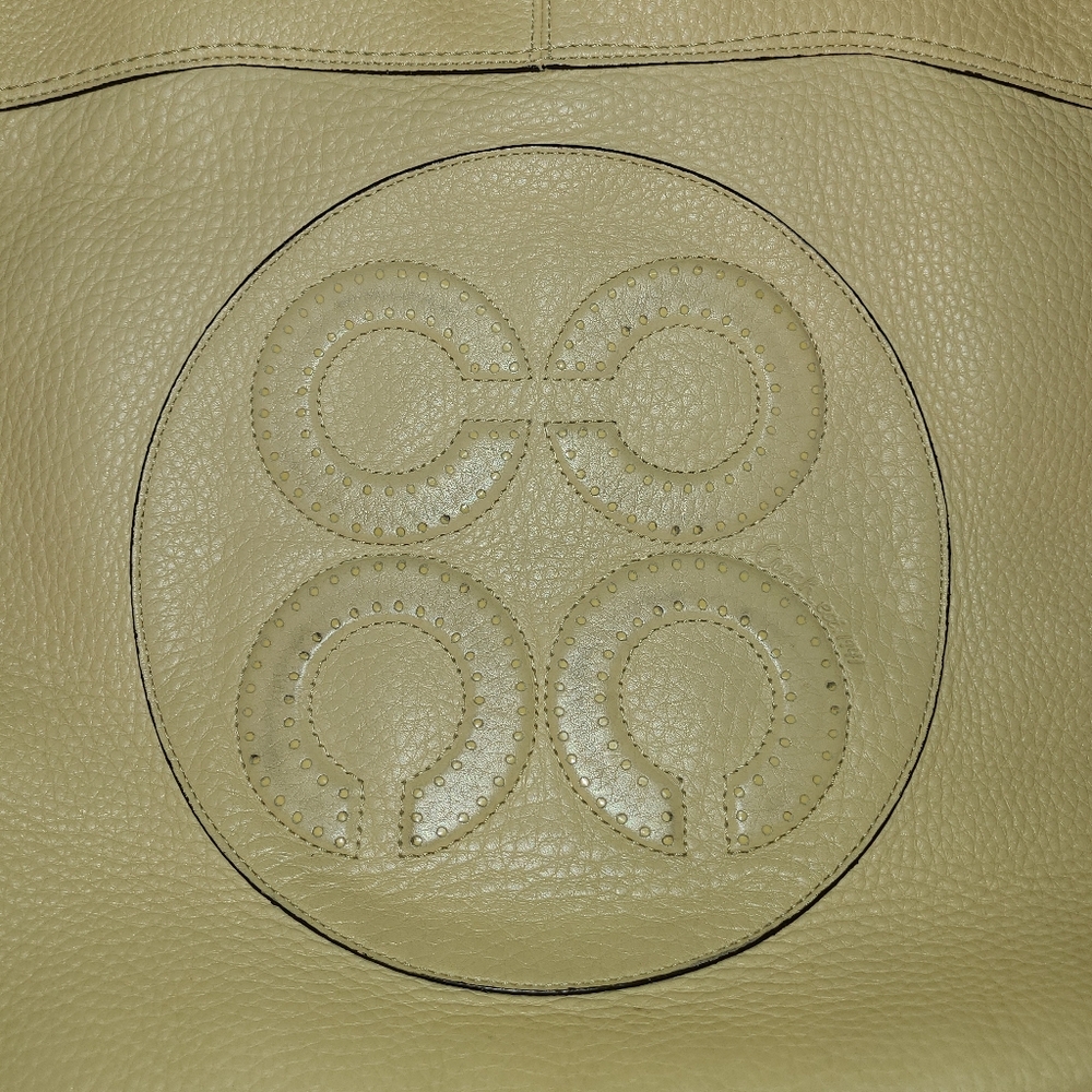Coach Laura Light Yellow Leather Tote Bag GUC - Picture 4 of 16